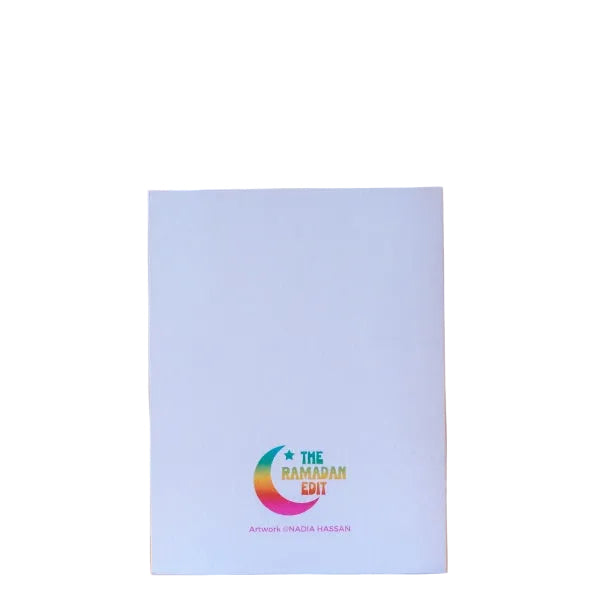 White card with 'The Ramadan Edit' logo on a beige background