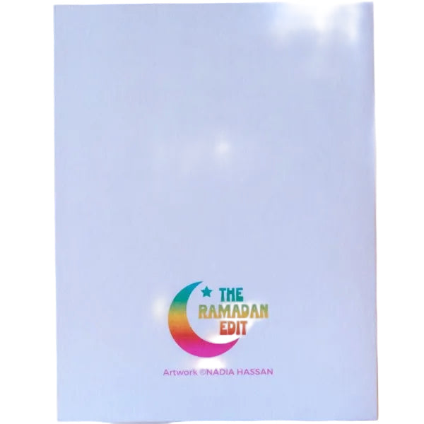 Colorful logo with 'The Ramadan Edit' text on a light blue background