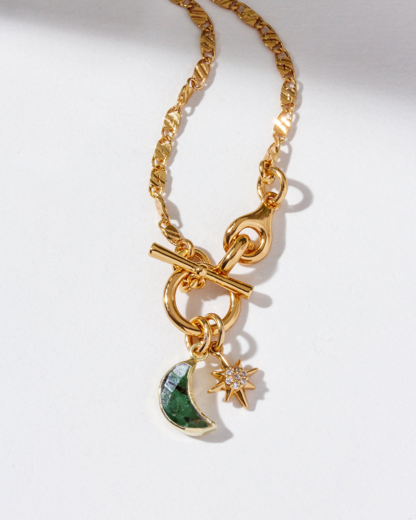Celestial Green Glow Necklace