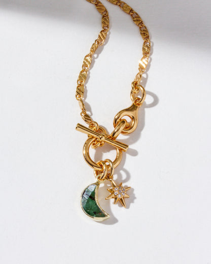 Celestial Green Glow Necklace