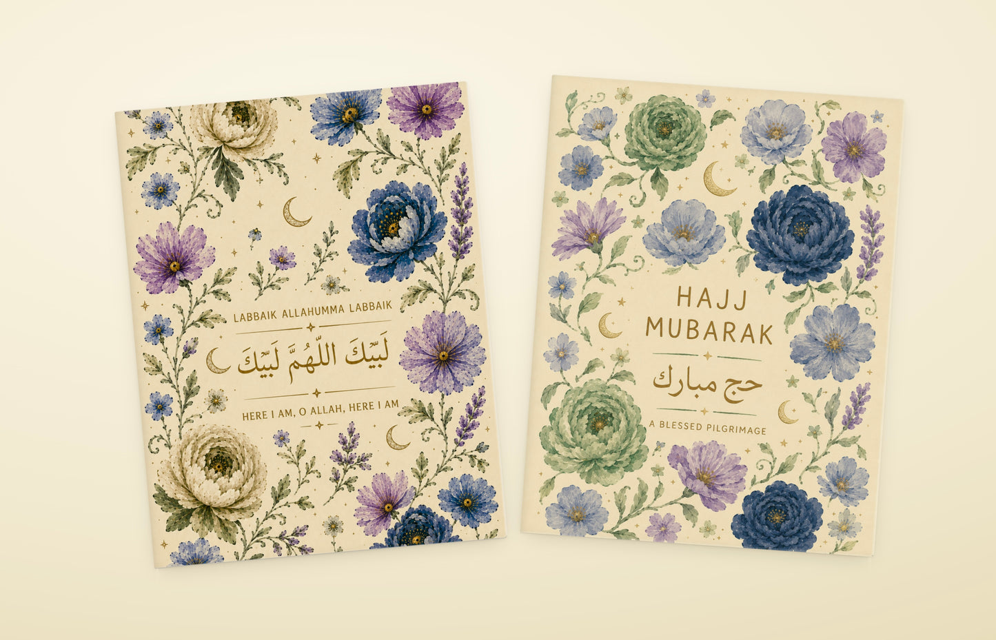 Hajj Mubarak Greeting Card - Floral Design · Pre-Order Only