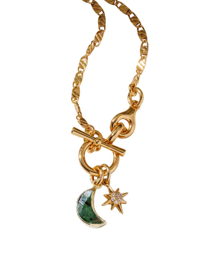 Celestial Green Glow Necklace