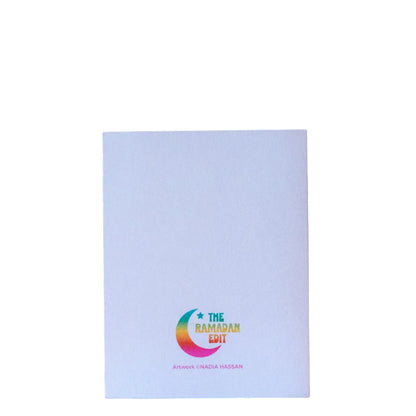 Light blue notebook with 'The Ramadan Edit' logo on a white background
